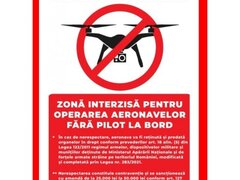 Placuta pentru obiective militare zona interzisa  drone